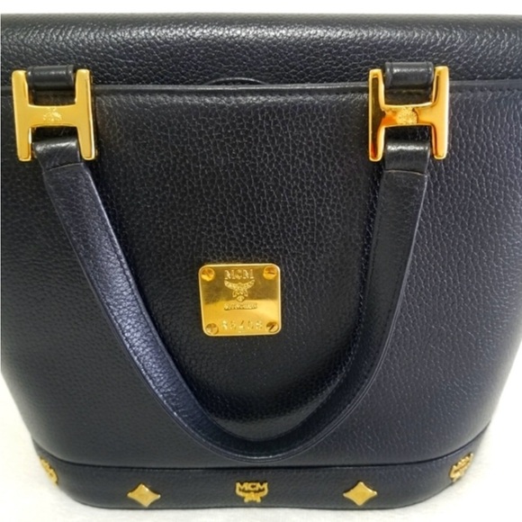 MCM Black Leather Flap Bag with COA - Picture 4 of 14